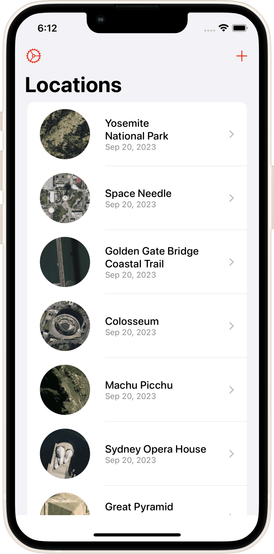 Location List App Screenshot